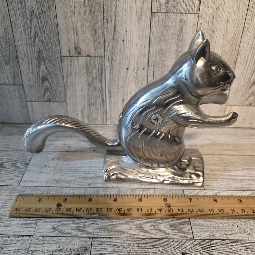 Silver Squirrel Nut Cracker